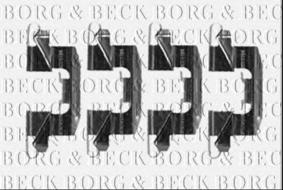 BORG & BECK bbk1245 -  Комплектующие, колодки дискового тормоза